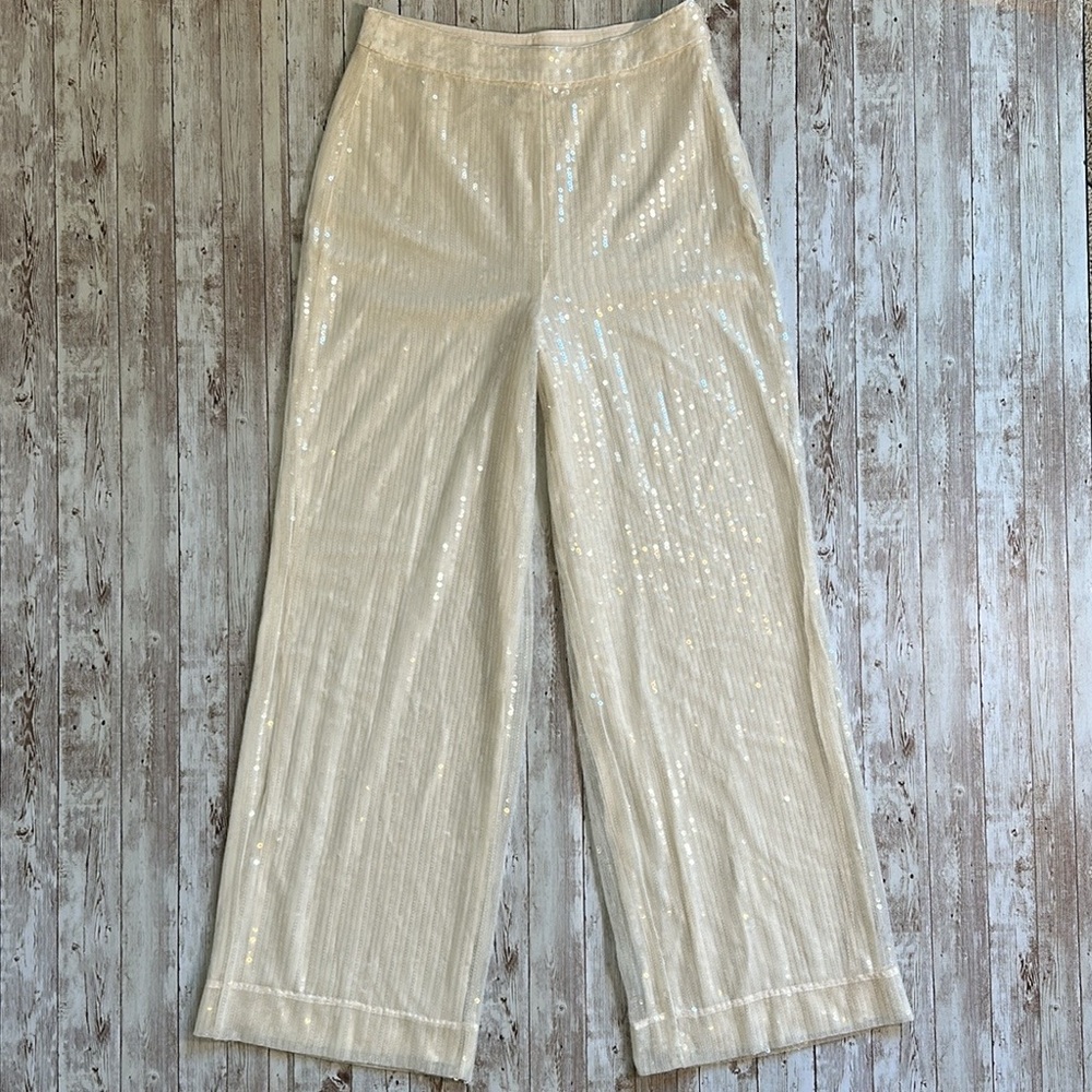 House of Harlow 1960 Cream Wide Leg Pants